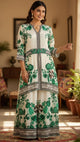 White And Green Printed Co-ord Set