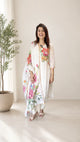 Ivory Linen Kurti Pant With Dupatta Set