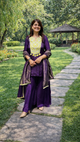 Royal Purple Plazo Suit Set