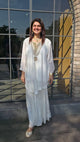 Off White Blossom Dress