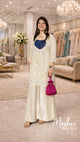 V Neck Kurti Plazo Set With Inner