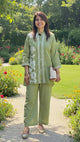 Green Jute Embroidered Co-ord Set