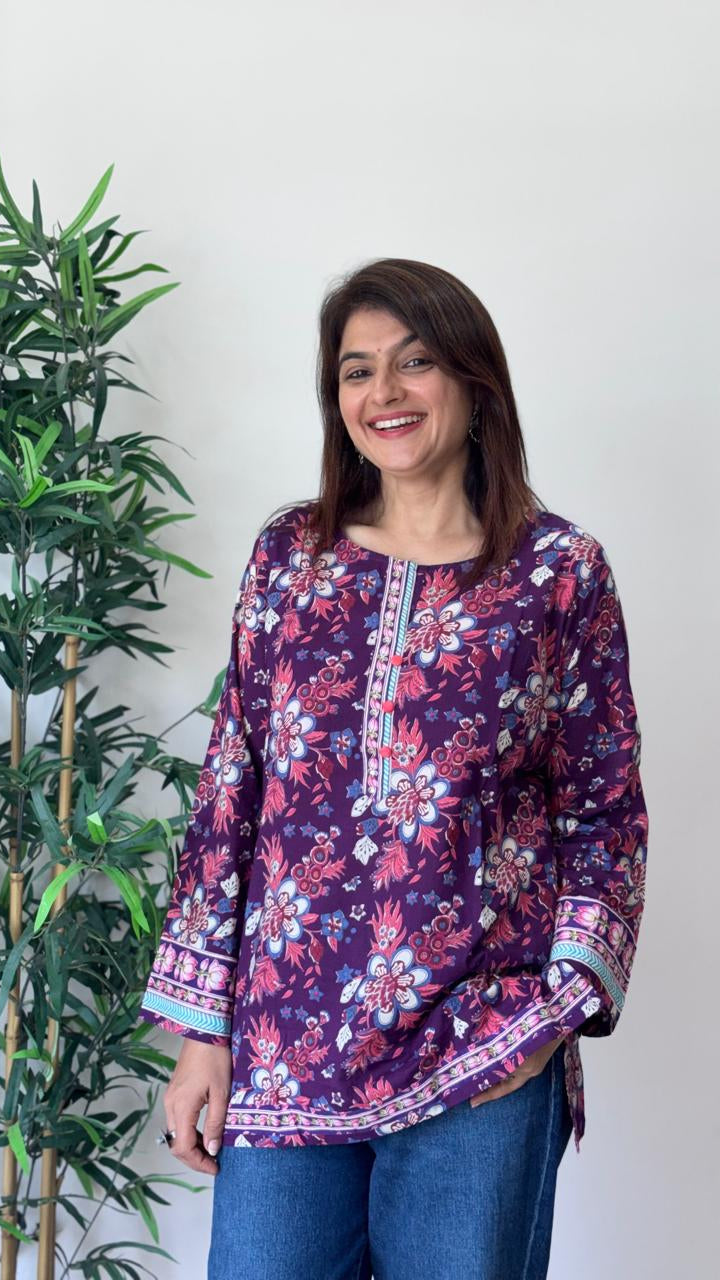 Short Kurti With Full Sleeves