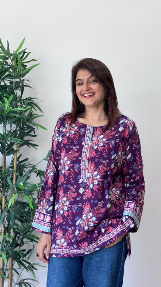 Short Kurti With Full Sleeves
