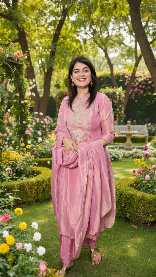 Baby Pink Suit Set