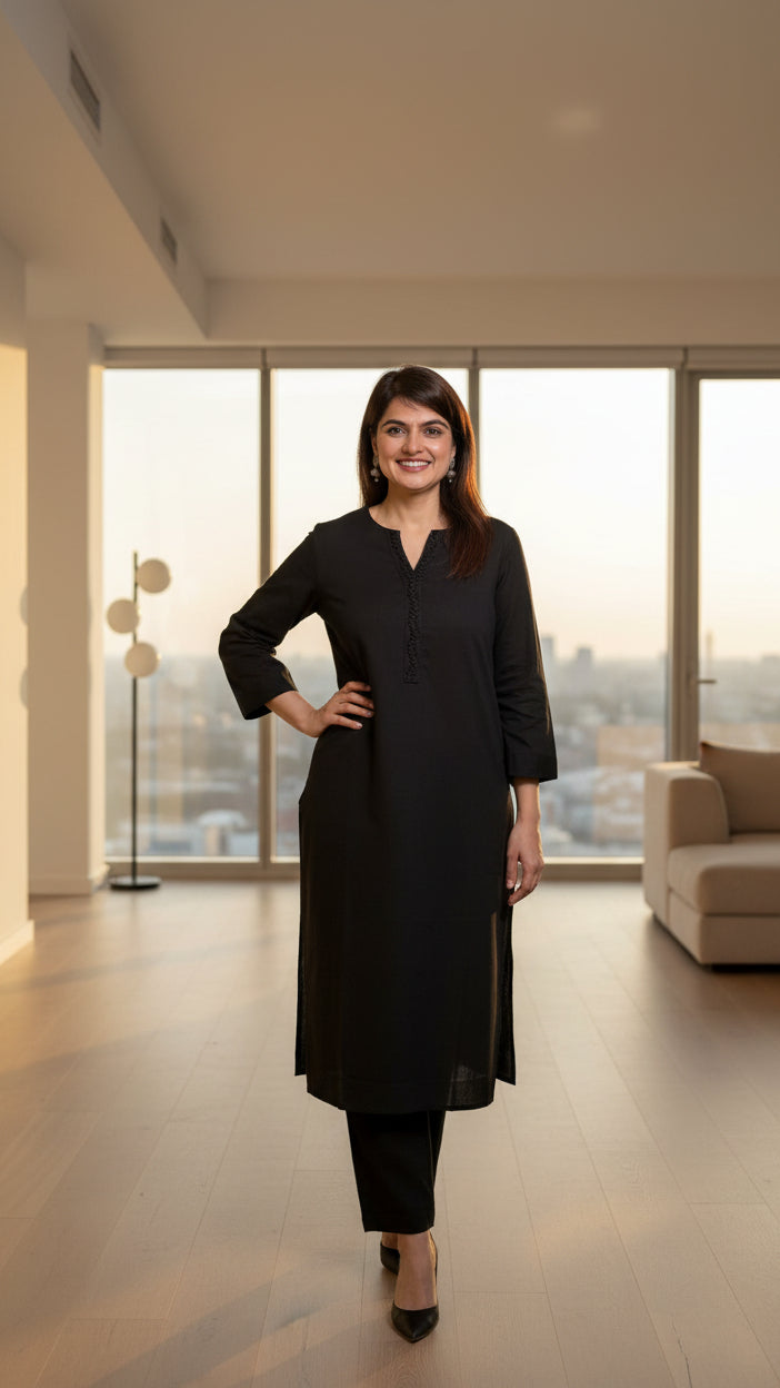 Black Pathani Suit