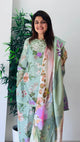 Floral Short Kurti With Farsi Salwar