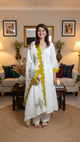 Ivory Kurti Pant With Dupatta