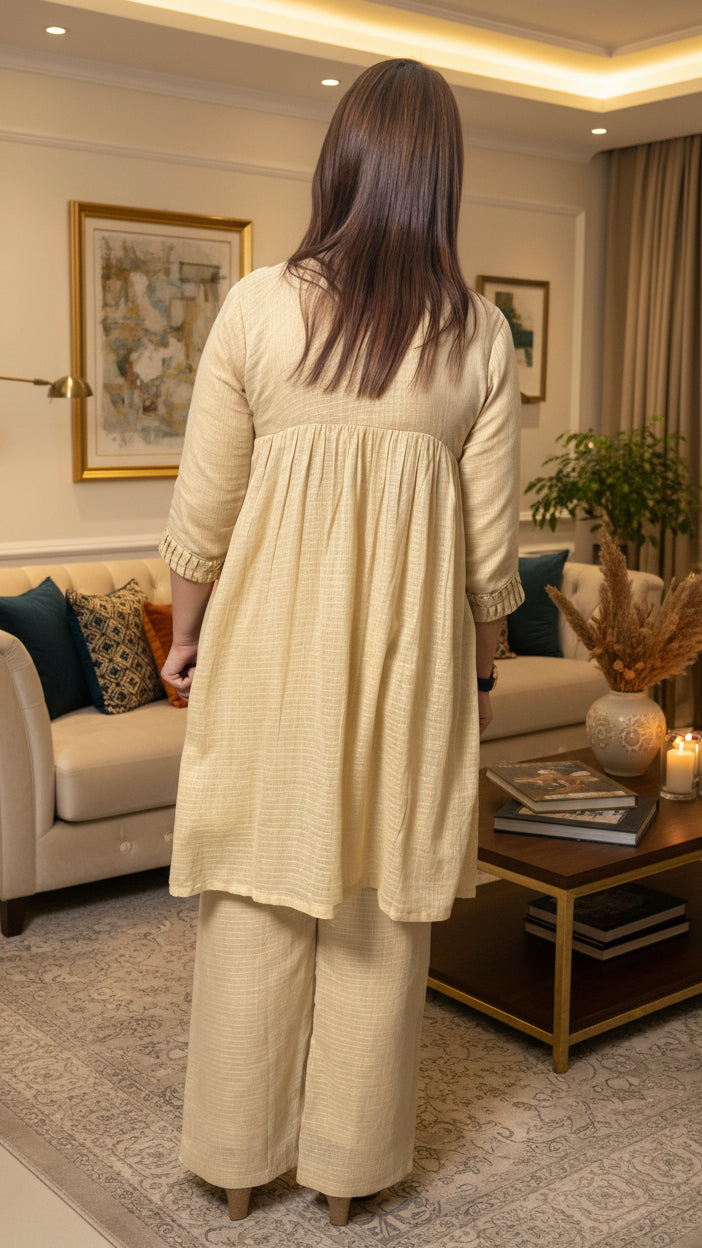 Ivory Ease Cotton Co-ord Set