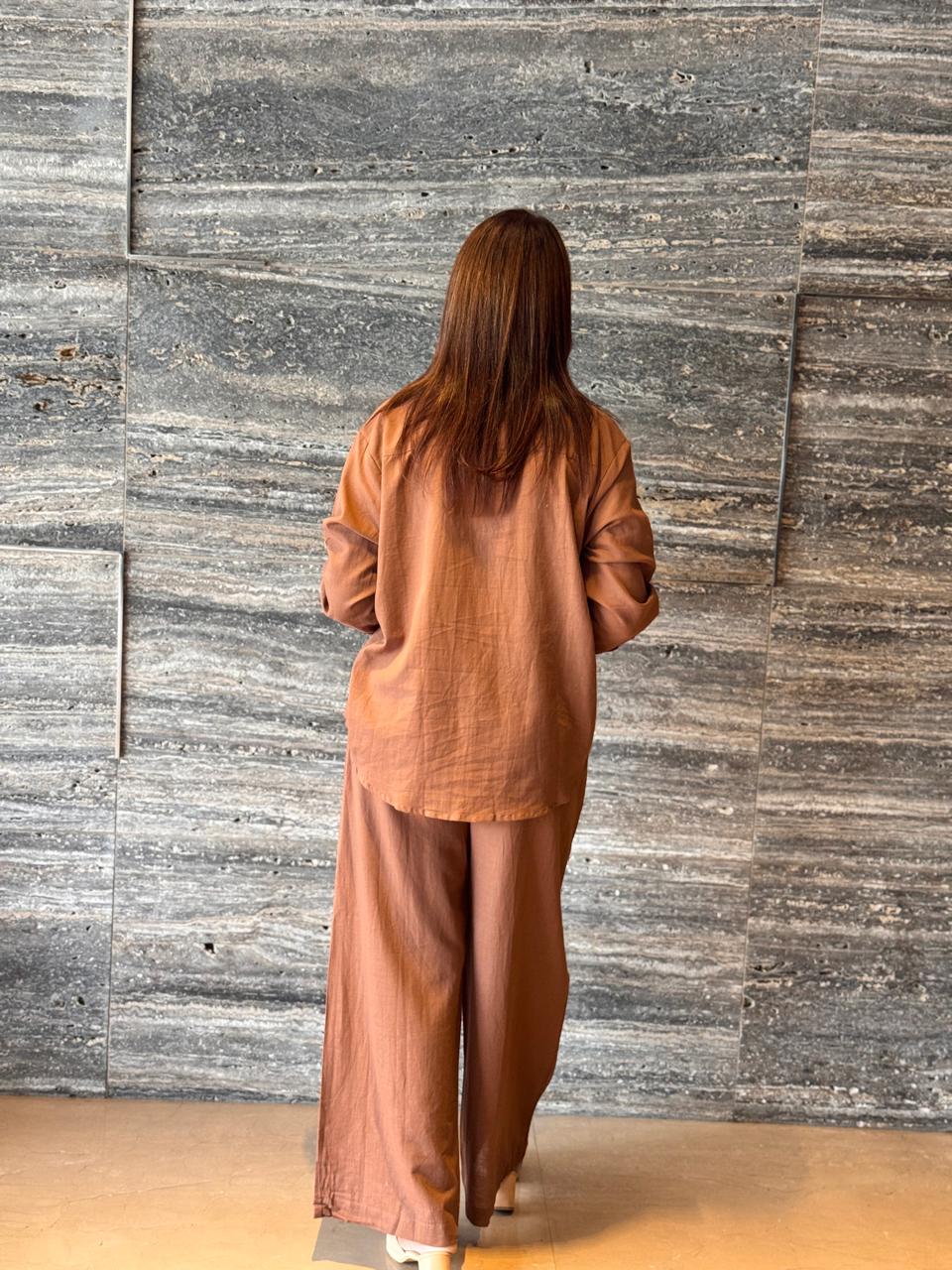 Chocolate Cotton Co-ord Set