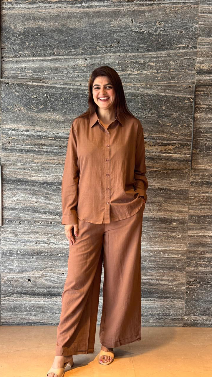 Chocolate Cotton Co-ord Set