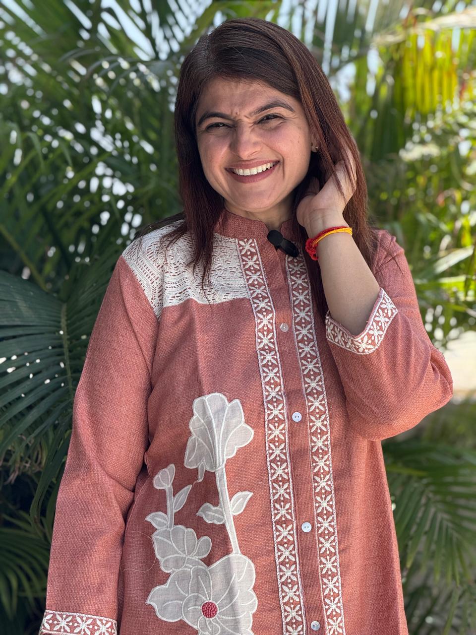 Jute Embroidered Co-ord Set