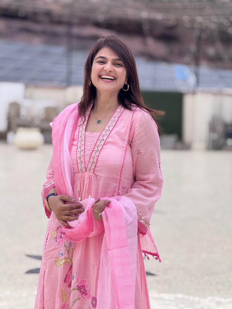Baby Pink Cotton Suit Set