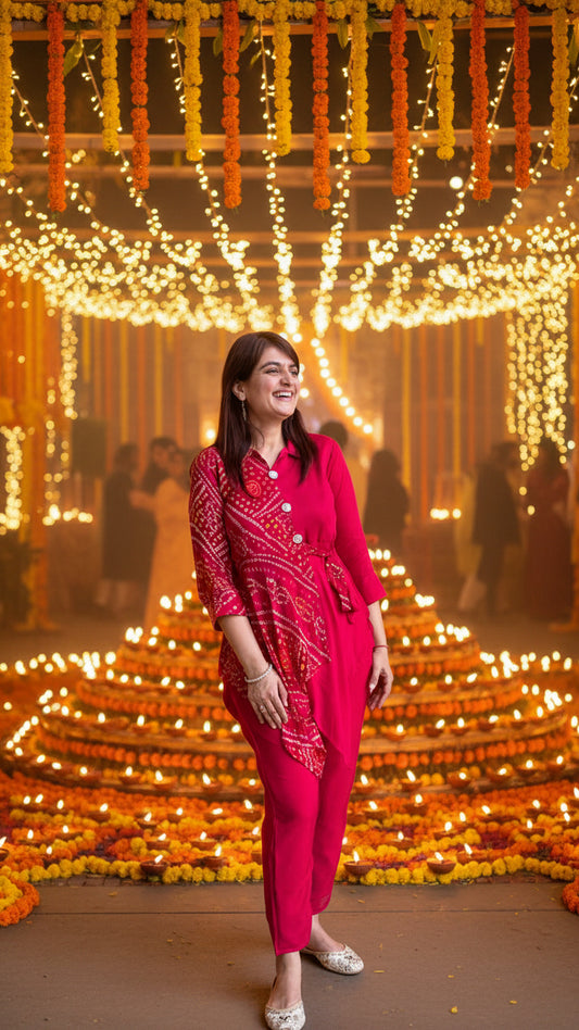 Bhandhani Co-ord Set