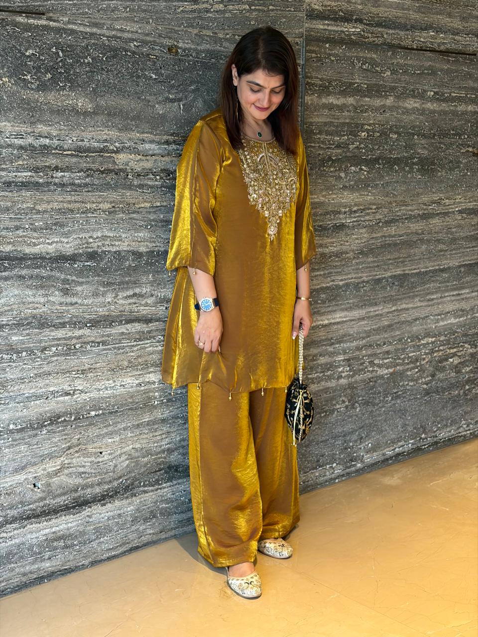 Golden Aura Co-ord Set