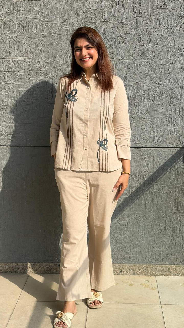 Oatmeal Beige Coord Set